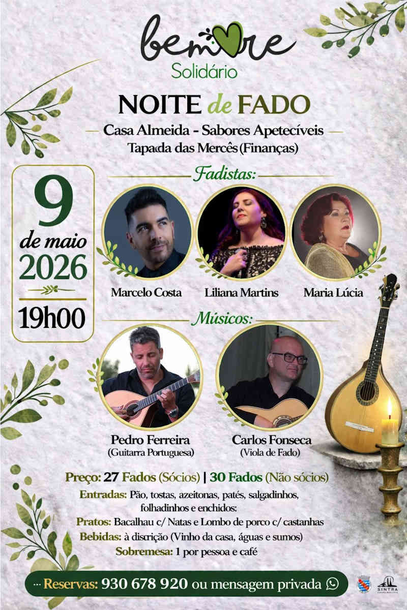 Noite de Fado - Be More Solidário