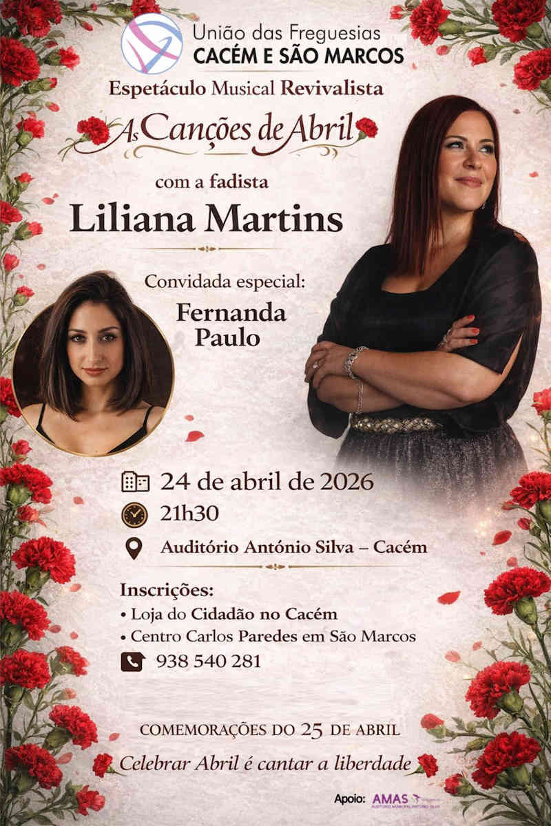 Espetáculo “As Canções de Abril"