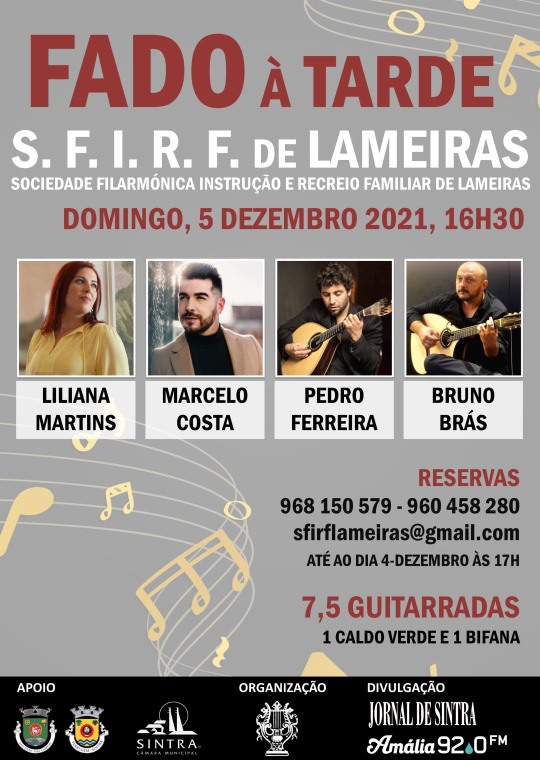 Fado à Tarde - SFIRF de Lameiras [CANCELADO]